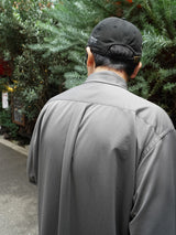 KANEMASA PHIL. 46G Atmosphere Shirt 46Gアトモスフィアシャツ 通販 チャコール 着用イメージ