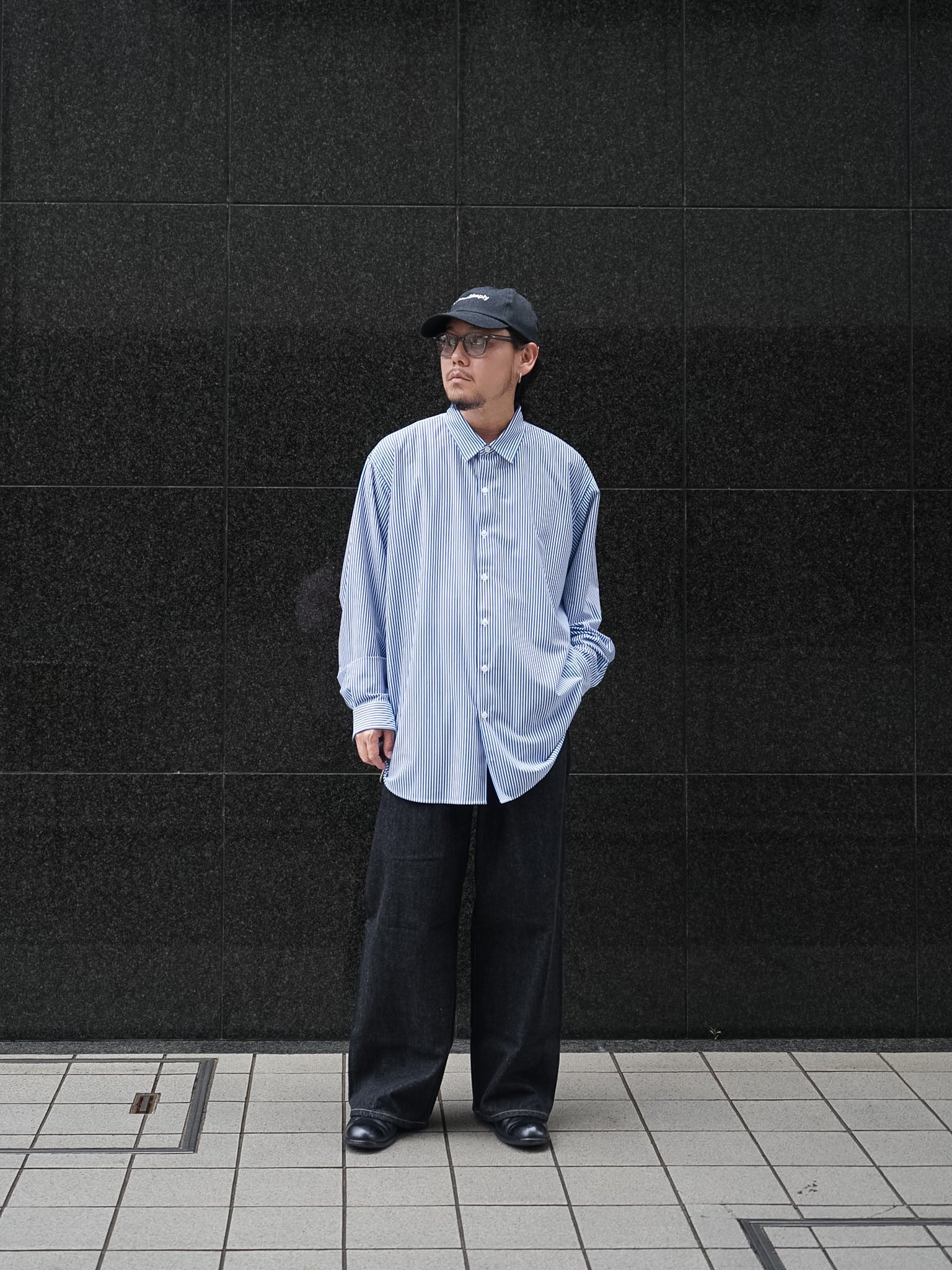KANEMASA PHIL. 46G Stripe Atmosphere Shirt | 46G Stripe Atmosphere