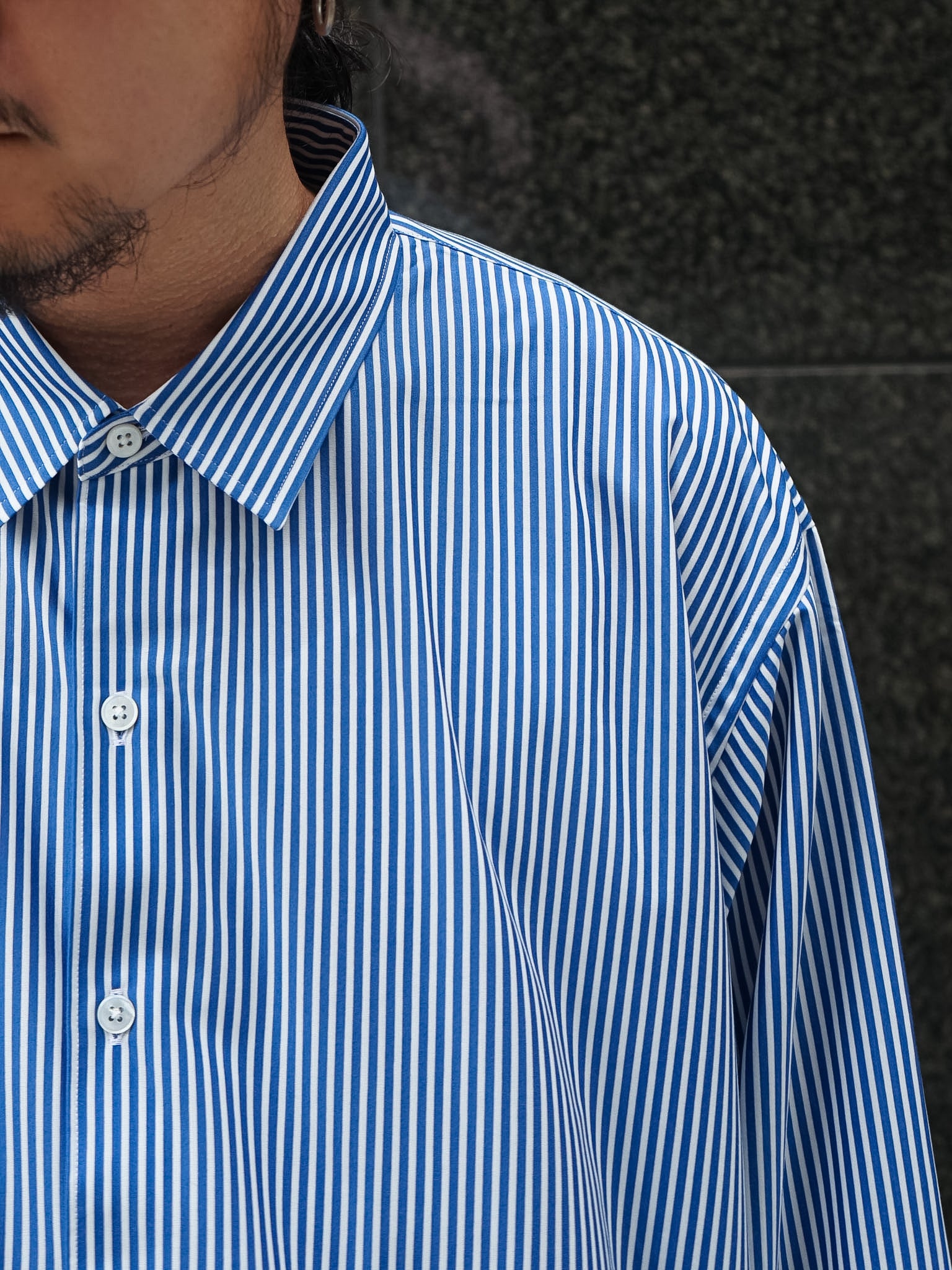 KANEMASA PHIL. 46G Stripe Atmosphere Shirt | 46G ストライプ