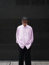 KANEMASA PHIL. 46G Atmosphere Shirt 46Gアトモスフィアシャツ 通販 ライトパープル 着用イメージ