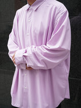 KANEMASA PHIL. 46G Atmosphere Shirt 46Gアトモスフィアシャツ 通販 ライトパープル 着用イメージ