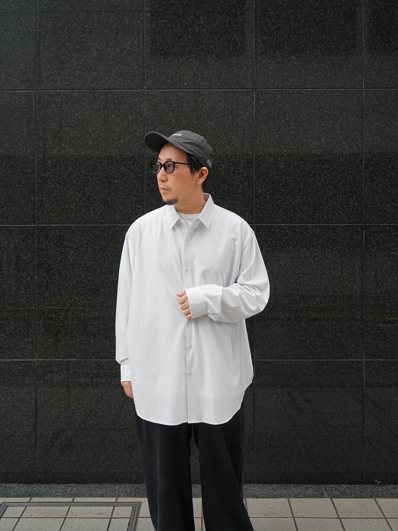 KANEMASA PHIL. 46G Stripe Atmosphere Shirt | 46G Stripe Atmosphere
