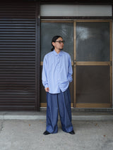 KANEMASA PHIL. 46G Atmosphere Shirt 46Gアトモスフィアシャツ 通販 サックス 着用イメージ