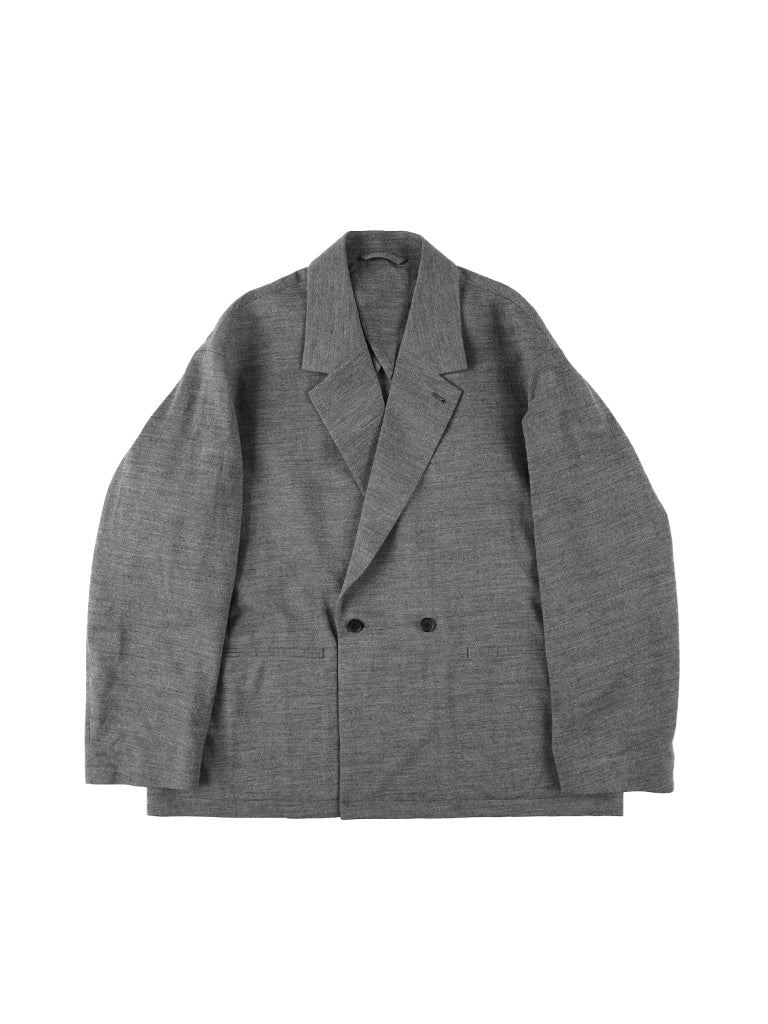 KANEMASA PHIL. "36G Wool Herringbone Double Jacket"