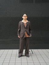 Lamrof (ラムロフ)"Pilgrimage Blazer"
ブラウン　通販
着用イメージ