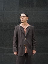 Lamrof (ラムロフ)"Pilgrimage Blazer"
ブラウン　通販
着用イメージ