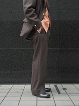 Lamrof (ラムロフ)"Pilgrimage Straight Trouser"BROWN
通販 着用イメージ
