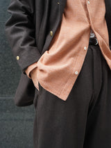 Lamrof (ラムロフ)"Pilgrimage Straight Trouser"BROWN
通販 着用イメージ