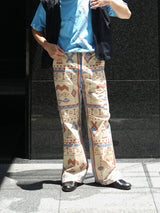 Lamrof 通販 Neo-African Textile Slacks テキスタイル スラックス 着用イメージ