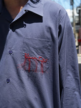 Lamrof Arabic SpiritShirt アラビックスピリットシャツ 通販 ネイビー