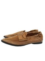 MASU SILK SATIN SLIP-ON SHOES シルクサテンスリッポン 通販 ブラウン