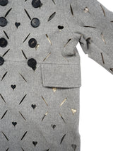 MASU HEART HOLE PEA COAT ハートホールピーコート 通販 グレー