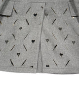 MASU HEART HOLE PEA COAT ハートホールピーコート 通販 グレー