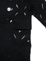 MASU HEART HOLE PEA COAT ハートホールピーコート 通販 ブラック