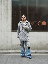 MASU HEART HOLE PEA COAT ハートホールピーコート 通販 グレー
着用イメージ