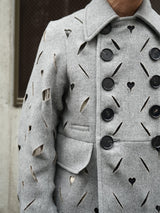MASU HEART HOLE PEA COAT ハートホールピーコート 通販 グレー
着用イメージ