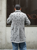 MASU HEART HOLE PEA COAT ハートホールピーコート 通販 グレー
着用イメージ