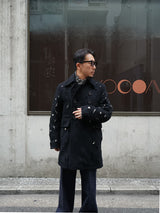 MASU HEART HOLE PEA COAT ハートホールピーコート 通販 ブラック 着用イメージ