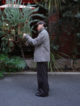 MASU PRINCE PUFFER PLAID SHIRT プリンスパファープレイドシャツ 通販 ブラック 着用イメージ