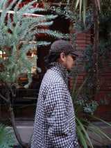 MASU PRINCE PUFFER PLAID SHIRT プリンスパファープレイドシャツ 通販 ブラック 着用イメージ