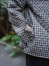 MASU PRINCE PUFFER PLAID SHIRT プリンスパファープレイドシャツ 通販 ブラック 着用イメージ