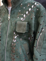 MASU IVY HOLE LEATHER FLIGHT JACKET IVYホールレザーフライトジャケット 通販 モスグリーン
着用イメージ