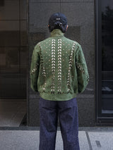 MASU IVY HOLE LEATHER FLIGHT JACKET IVYホールレザーフライトジャケット 通販 モスグリーン
着用イメージ