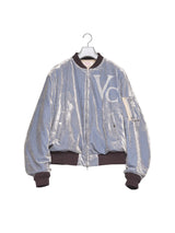 MASU エムエーエスユー VC VELVET PUFFER BOMBER JACKET VCヴェルヴェットぱファーボンバージャケット 通販 ダスティーブルー