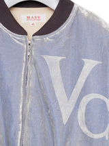 MASU エムエーエスユー VC VELVET PUFFER BOMBER JACKET VCヴェルヴェットぱファーボンバージャケット 通販 ダスティーブルー