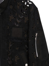 MASU IVY HOLE LEATHER FLIGHT JACKET IVYホールレザーフライトジャケット 通販 ブラック