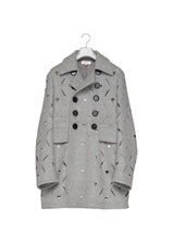 MASU HEART HOLE PEA COAT ハートホールピーコート 通販 グレー