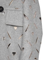 MASU HEART HOLE PEA COAT ハートホールピーコート 通販 グレー