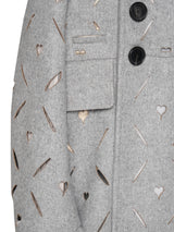 MASU HEART HOLE PEA COAT ハートホールピーコート 通販 グレー