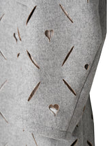 MASU HEART HOLE PEA COAT ハートホールピーコート 通販 グレー