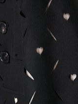 MASU HEART HOLE PEA COAT ハートホールピーコート 通販 ブラック