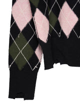 MASU DIAMOND SCRAPED CARDIGAN ダイヤモンドスクラップドカーディガン 通販 ピーチ