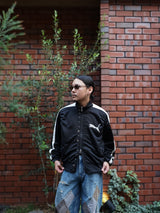 MASU PUMA × MASU T7 CURIO TRACK JACKET エムエーエスユー プーマ T7キュリオトラックジャケット 通販 ブラック 着用イメージ