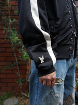 MASU PUMA × MASU T7 CURIO TRACK JACKET エムエーエスユー プーマ T7キュリオトラックジャケット 通販 ブラック 着用イメージ