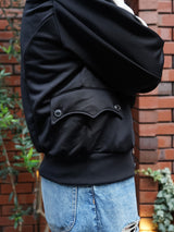 MASU PUMA × MASU T7 CURIO TRACK JACKET エムエーエスユー プーマ T7キュリオトラックジャケット 通販 ブラック 着用イメージ