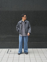 MATSUFUJI Wool Hidden Pocket Jacket ウールヒドゥンポケットジャケット 通販 チャコール 着用イメージ