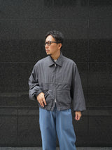 MATSUFUJI Wool Hidden Pocket Jacket ウールヒドゥンポケットジャケット 通販 チャコール 着用イメージ