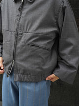 MATSUFUJI Wool Hidden Pocket Jacket ウールヒドゥンポケットジャケット 通販 チャコール 着用イメージ
