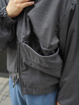 MATSUFUJI Wool Hidden Pocket Jacket ウールヒドゥンポケットジャケット 通販 チャコール 着用イメージ