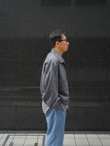 MATSUFUJI Wool Hidden Pocket Jacket ウールヒドゥンポケットジャケット 通販 チャコール 着用イメージ