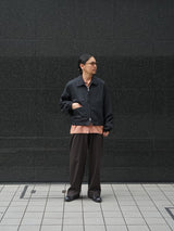 MATSUFUJI Wool Hidden Pocket Jacket ウールヒドゥンポケットジャケット 通販 ブラック 着用イメージ