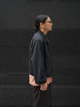 MATSUFUJI Wool Hidden Pocket Jacket ウールヒドゥンポケットジャケット 通販 ブラック 着用イメージ