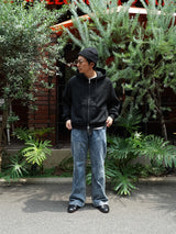 MATSUFUJI Zip up Sweat Hoodie ジップアップスウェットフーディー 通販 ブラック
着用イメージ