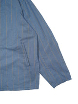 MATSUFUJI Grosgrain Stand-collar Stripe Jacket グログランスタンスタンドジャケット 通販  ブルーグレー