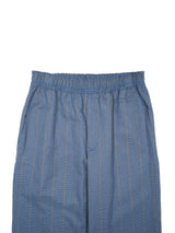 MATSUFUJI Grosgrain Stripe Wide Pants グログランストライプワイドパンツ 通販  ブルーグレー