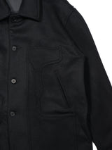 MATSUFUJI "Connected Pockets Melton Jacket" マツフジ コネクテッドポケットメルトンジャケット 通販 ブラック